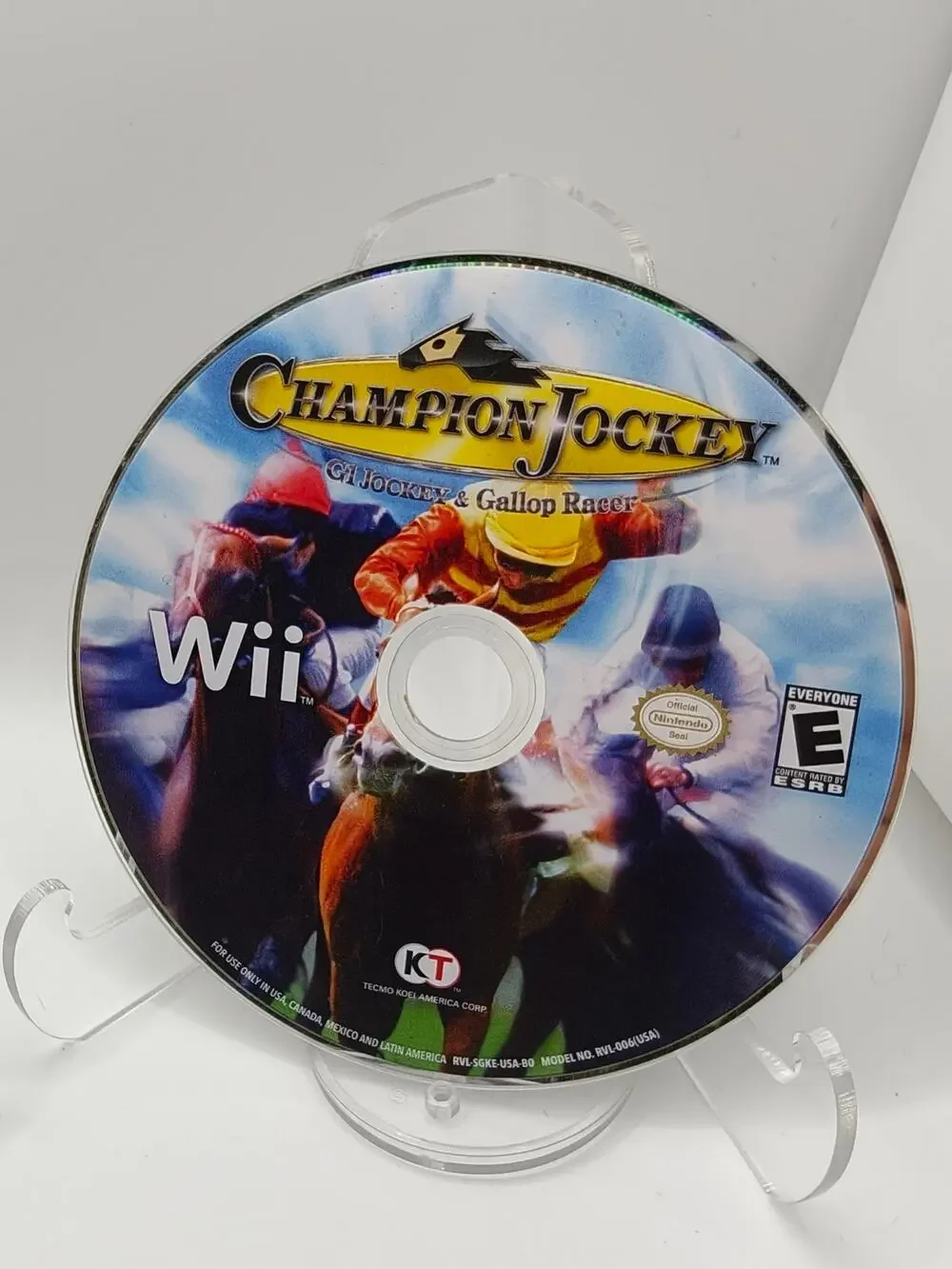 Champion Jockey G1 & Gallop Racer (Wii) Disc Tested